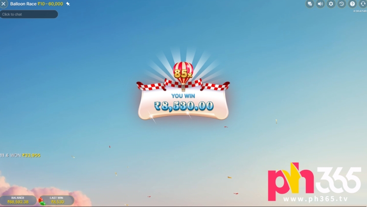 Balloon Race Casino Big Win